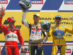 Trio italien : Rossi, Capirossi et Biaggi