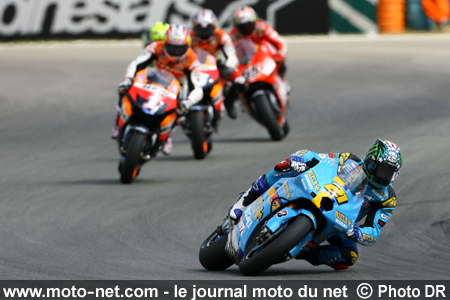 Hopkins, Hayden, Pedrosa, Capirossi et Rossi - Grand Prix MotoGP de République Tchèque 2007 : le tour par tour sur Moto-Net.Com