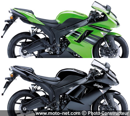 ZX-6R mod 2008 - Première série de nouveautés Kawasaki 2008 sur Moto-Net.Com