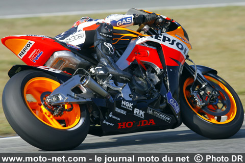Dani Pedrosa sur la RCV 2007 - Essais MotoGP à Jerez : les Honda Repsol clôturent l'année 2007 en beauté