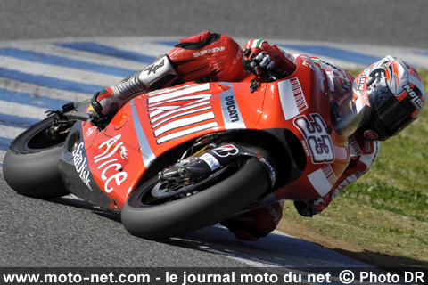 Marco Melandri - Tests IRTA Jerez : Les champions 2006 et 2007 filent entre les gouttes