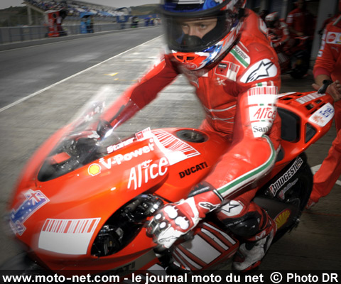 Casey Stoner - Tests IRTA Jerez : Les champions 2006 et 2007 filent entre les gouttes