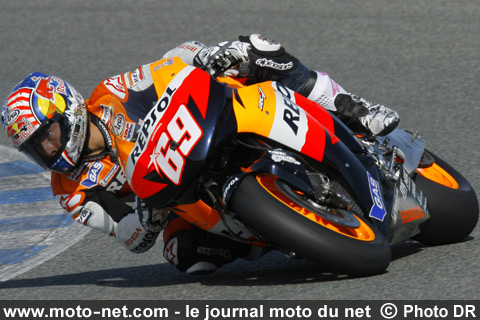 Nicky Hayden - Tests IRTA Jerez : Les champions 2006 et 2007 filent entre les gouttes