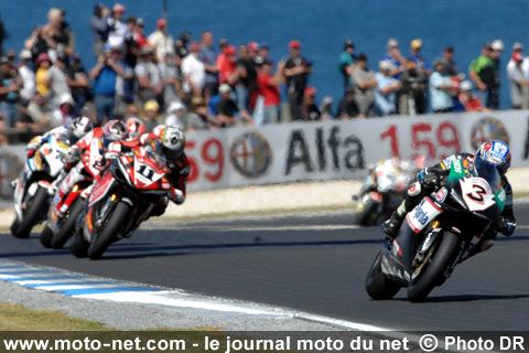Biaggi, Corser, Fabrizio, Neukirchner, Xaus, Checa et Nieto - Doublé du Duc d'Australie