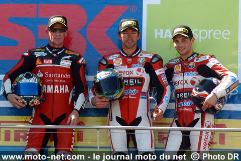 1er Troy Bayliss, 2ème Troy Corser et 3ème Michel Fabrizio - Doublé du Duc d'Australie