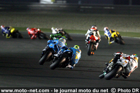 Toseland, Stoner, Dovizioso, Edwards, Hayden, Hopkins, Capirossi, Vermeulen et De Angelis - Grand Prix Moto du Qatar 2008 : le tour par tour sur Moto-Net.Com