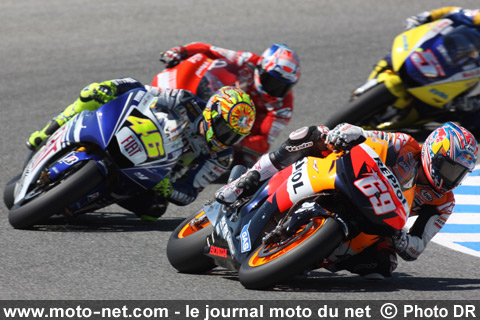 Hayden, Rossi, Stoner et Edwards - Grand Prix Moto d'Espagne 2008 : le tour par tour sur Moto-Net.Com