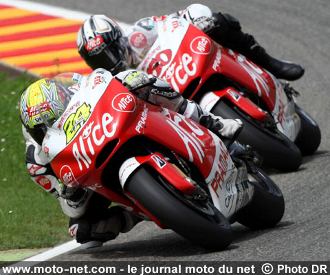 Toni Elias et Sylvain Guintoli - Grand Prix de Catalogne MotoGP 2008 : la présentation sur Moto-Net.Com