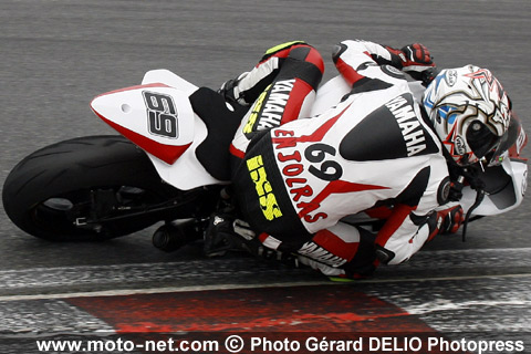  Supersport : Julien Enjolras - Quatrième épreuve du Championnat de France Superbike 2008 à Ledenon