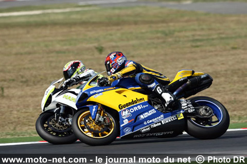 Carlos Checa et Jacob Smrz (Tour 4) - Mondial Superbike Saint-Marin 2008 : Un partout pour l'Allemagne, l'Espagne... et l'Australie !