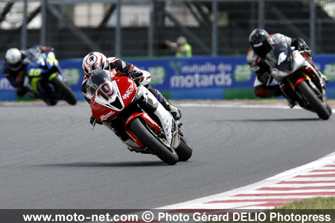  Pirelli Junior 600 : Anthony Loiseau, Baptiste Guittet et Dylan Buisson - Sixième épreuve du Championnat de France Superbike 2008 à Magny-Cours