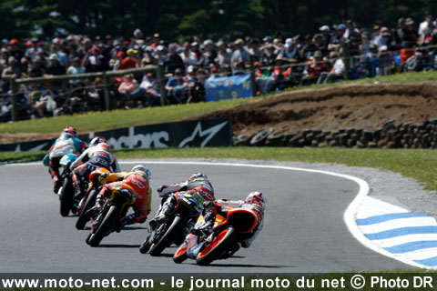 Le Grand Prix d'Australie 125 tour par tour