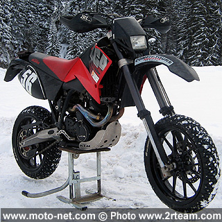 Séance de roulage moto sur glace à Flaine avec 2RTeam le 29 novembre à Flaine (74)