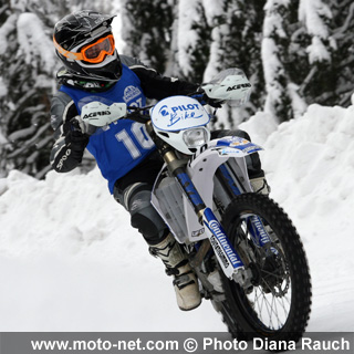 Roulage moto su glace : Mister Freeze is back !