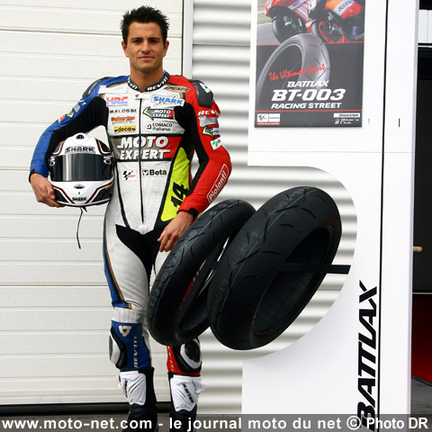 Randy de Puniet - Essai Bridgestone BT-003RS : Le nouveau BT-003 Racing Street tient la... piste !