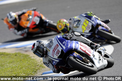 Jorge Lorenzo, Valentino Rossi et Dani Pedrosa - Grand Prix d'Espagne MotoGP 2009 : la présentation sur Moto-Net.Com