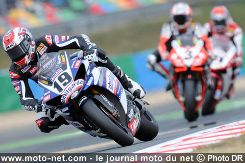 Spies, Biaggi et Haga - Mondial Superbike France 2009 : Haga conserve l'avantage à Magny-Cours