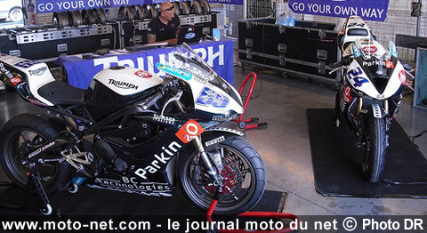 Charpentier en Mondial Supersport avec Triumph