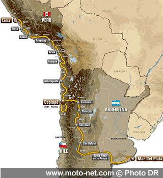 Parcours Dakar 2012