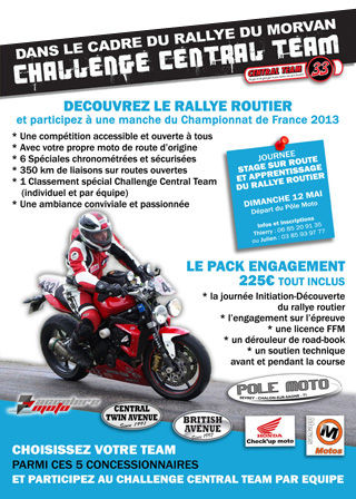 Découvrez le rallye avec le 2ème Challenge Central Team