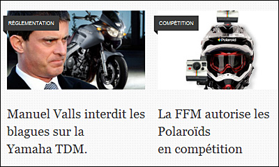 Lancement d'un site de désinformation moto