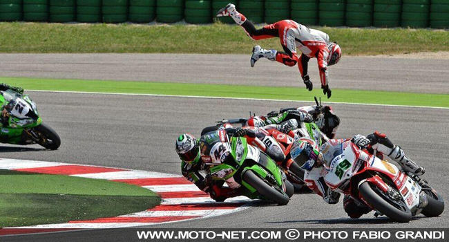  Canepa, Salom, Badovini, Guarnoni, Iddon (!) et Andreozzi - WSBK Italie (7 sur 13) : Vidéos, déclarations et analyse du SBK à Misano