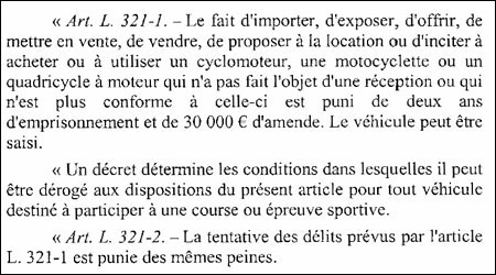 Débridage : La FFMC demande l'annulation de cette loi stupide