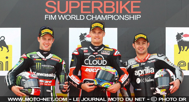Rea 2ème, Davies 1er, Haslam 3ème - WSBK Espagne (3 sur 13) Déclarations et analyse du Superbike à Aragon
