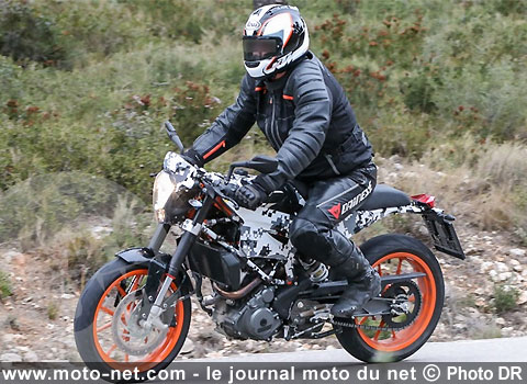 La future Husqvarna 401 Vitpilen de route surprise en Inde