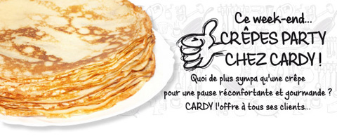 Crêpes Party ce week-end chez Cardy Center !