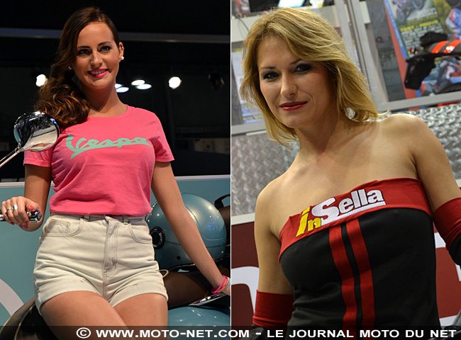 En direct de l'EICMA : les plus belles hôtesses du salon de Milan