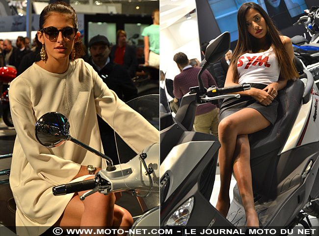 En direct de l'EICMA : les plus belles hôtesses du salon de Milan