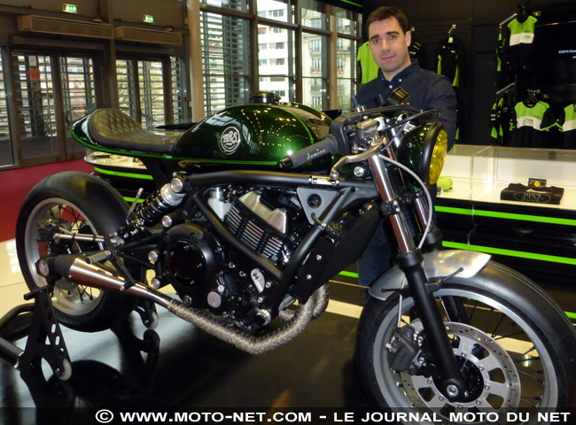Préparation moto : Mario Soares transforme la Kawasaki Vulcan S en Café racer