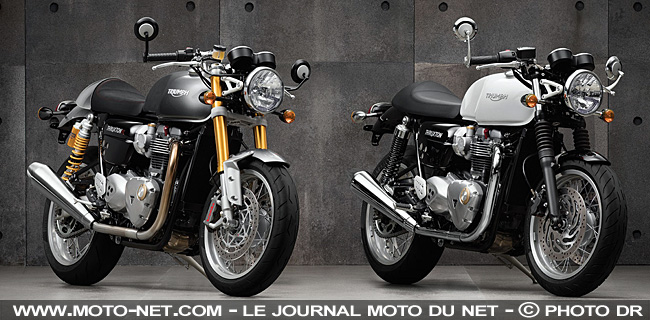 Prix, puissance et couple des nouvelles Triumph T120 et Thruxton 2016