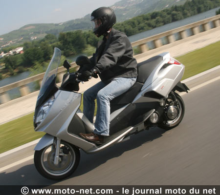 Test Moto Net scooter Peugeot Satelis Compressor : Musclor Junior