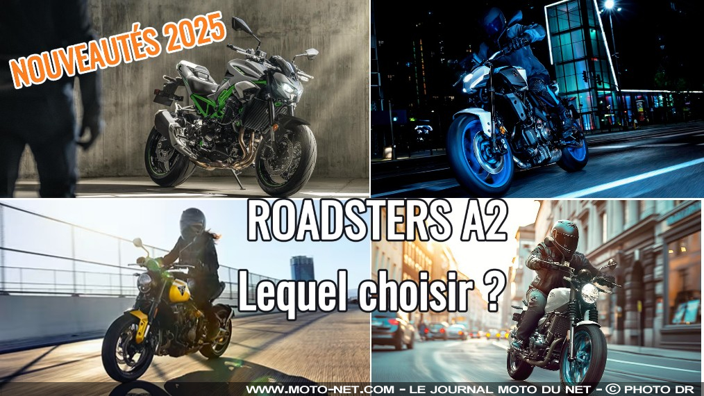 Quels roadsters A2 parmi les nouveautés motos 2025 ?