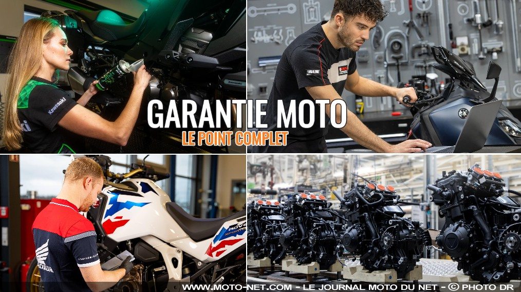 Les durées de garanties par marque de moto