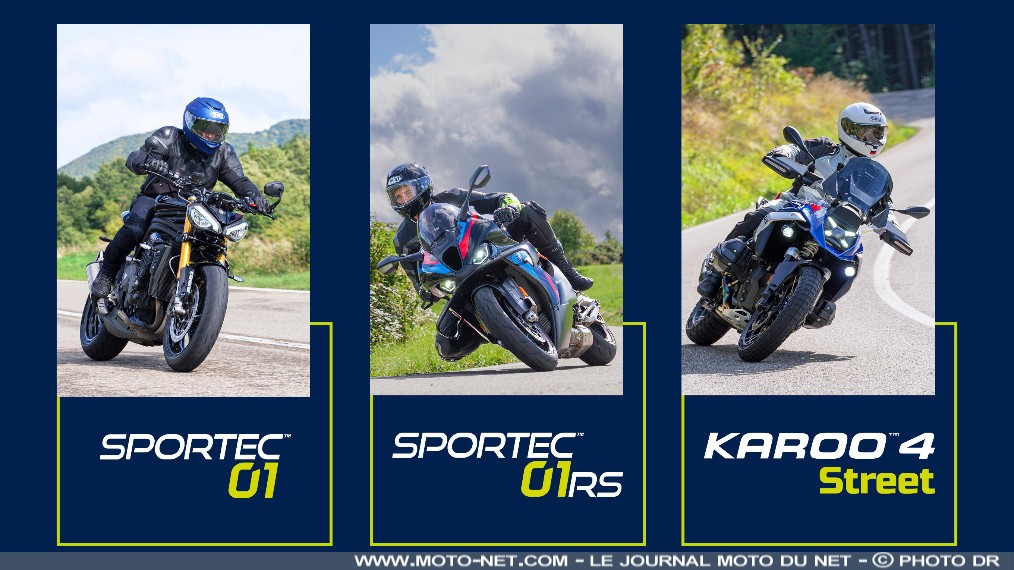 Sportec 01, Sportec 01 RS et Karoo 4 Street : Metzeler met la gomme à l'EICMA