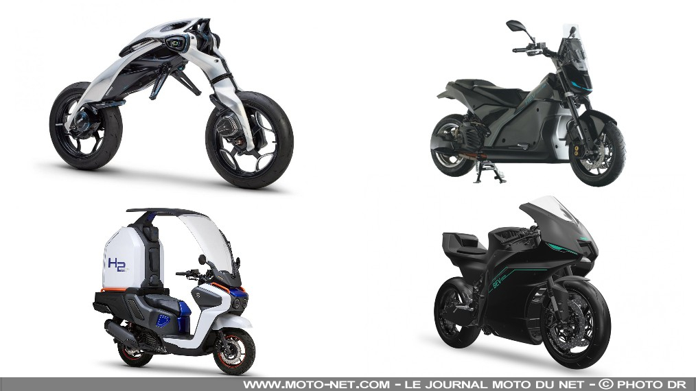 Moto robot, sportive électrique, scooter à toit : les concepts Yamaha au salon de Tokyo