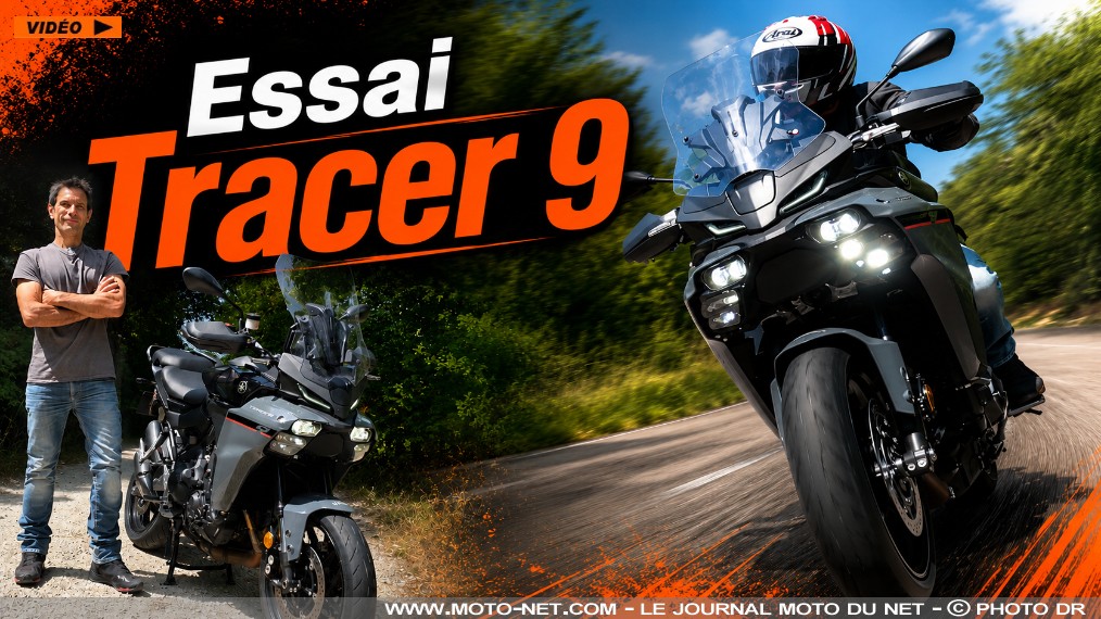 Notre essai vidéo de la Yamaha Tracer 9 2026

Lancée en 2014 à 9999 euros, la Tracer 9 poursuit sa route douze ans plus tard à 12 499 euros. La Sport-GT Yamaha a-t-elle progressé dans les mêmes proportions (+25%) ? Qu'en est-il de son 3-cylindres de 119 ch aux normes Euro5+ ? Réponses dans notre essai détaillé de 650 km avec la version standard.
