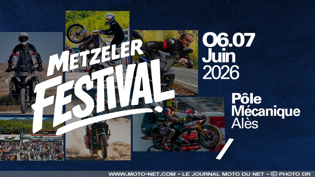 Le programme du Metzeler Festival 2026

Le manufacturier allemand Metzeler (groupe Pirelli) annonce le programme de son deuxième Metzeler Festival, événement gratuit prévu au pôle mécanique d'Alès (30) les 6 et 7 juin 2026. 
