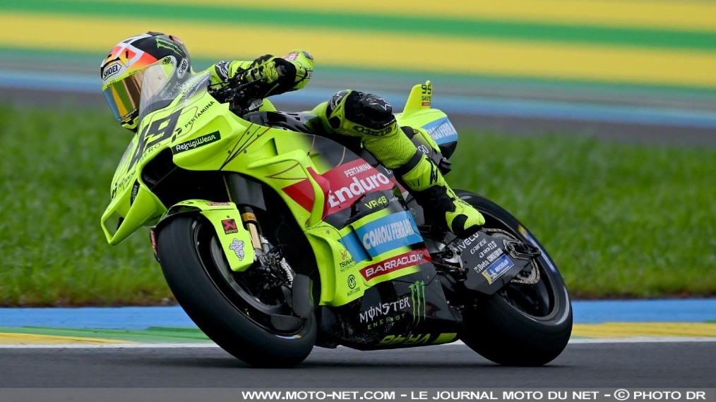 Grille de départ MotoGP du Grand Prix du Brésil 2026 à Goiâna

Fabio Di Giannantonio est le premier poleman MotoGP sur le circuit de Goiâna, théâtre du Grand Prix du Brésil 2026, sur sa Ducati du VR46. L'talien, repêché en QP1, devance l'Aprilia de Marco Bezzecchi, la Desmosedici officielle de Marc Marquez et la Yamaha V4 de Fabio Quartararo. Johann Zarco se qualifie 10ème sur cette piste où un gros trou est apparu samedi sur la ligne droite en raison des importantes pluies !
