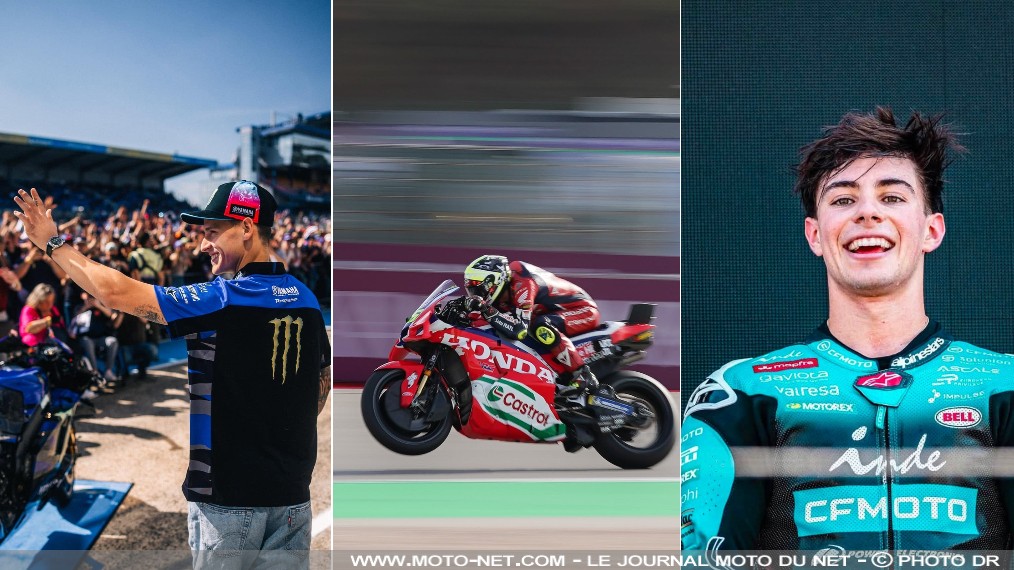 Officiel : Quartararo et Alonso arrivent chez Honda en 2027

Fabio Quartararo intègre comme prévu l'équipe officielle de MotoGP Honda pour les saisons 2027 et 2028. Le HRC annonce par ailleurs le recrutement de David Alonso, actuellement quatrième du classement provisoire Moto2.
