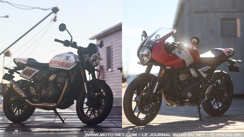 Triumph dévoile les Tracker 400 et Thruxton 400