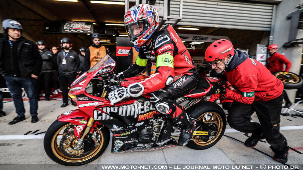 Honda Fireblade n°41 aux 24H : 236 ch, 787 tours, 16 l/100km, une chute, etc