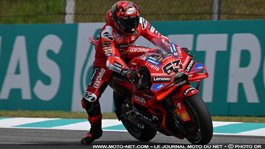 Grille de départ Moto GP Malaisie 2025 : Bagnaia, A. Marquez, Morbidelli