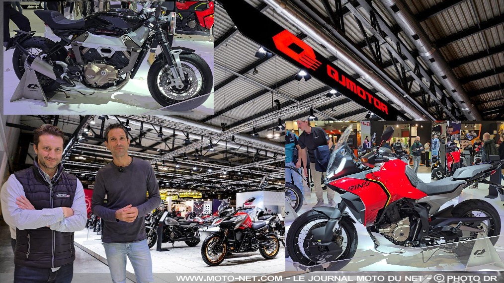 QJMotor prépare un Café racer V4 et un trail 3-cylindres