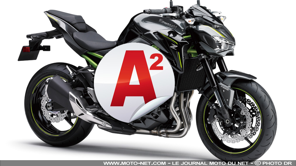 La Kawasaki Z900, accessible aux permis A2 en 2018