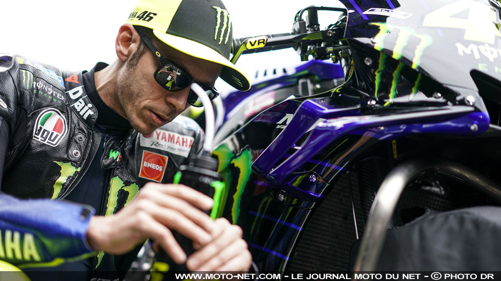 Rossi (5ème) et Yamaha en plein tour-Mans au GP de France...