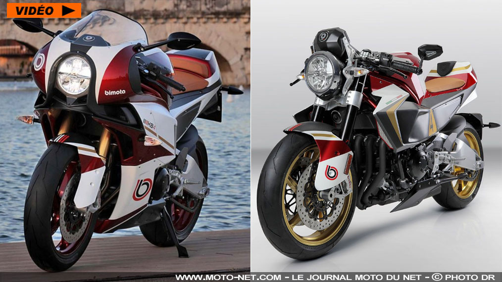 Sportive et roadster Bimota KB4 et KB4RC à moteur Kawasaki